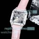 Super Clone Cartier Santos Dumont Silver Skeleton Dial Micro Rotor Pink Strap (6)_th.jpg